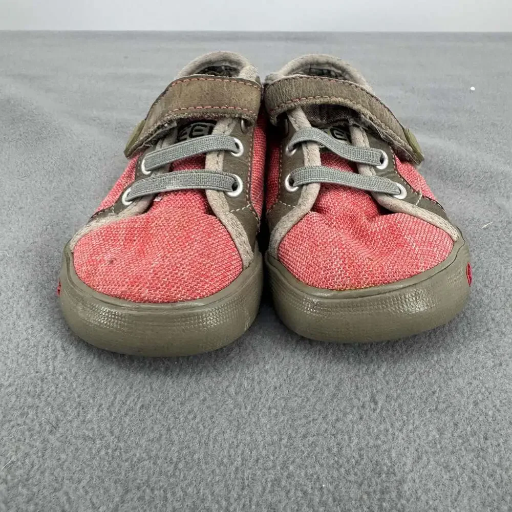 KEEN Coronado Toddler Size 4 Shoes Red Brown Canvas Outdoor Sneakers